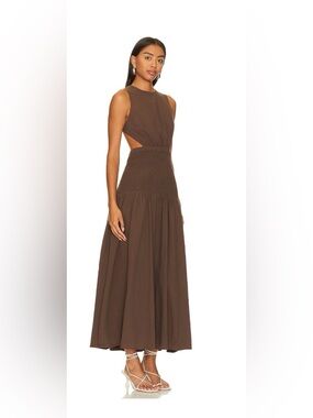 Revolve Lottie dress in Chocolate